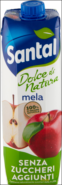 SANTAL DOLCE NATURA MELA SENZA ZUCCHERI AGGIUNTI 1.000 ML