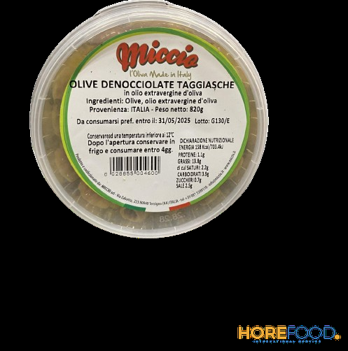MICCIO OLIVE TAGGIASCHE DENOCCIOLATE 820 GR
