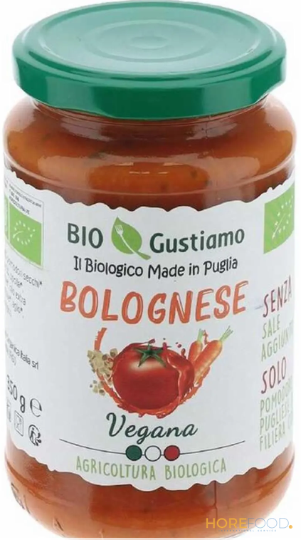 BIO GUSTIAMO SUGO BOLOGNESE VEGANO 350 GR