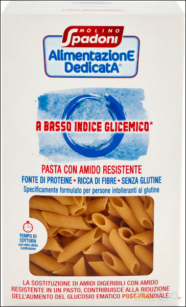 MOLINO SPADONI PENNE A BASSO INDICE GLICEMICO 400 GR