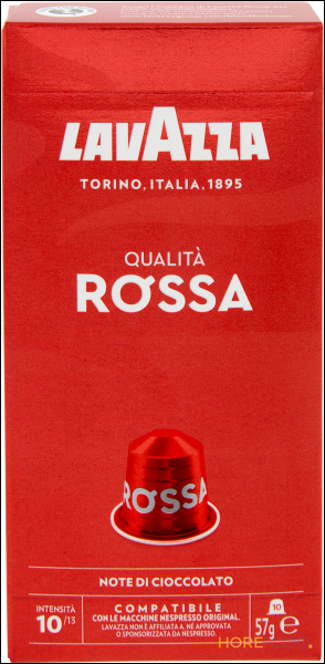 LAVAZZA QUALITÀ ROSSA CAP N10 57 GR