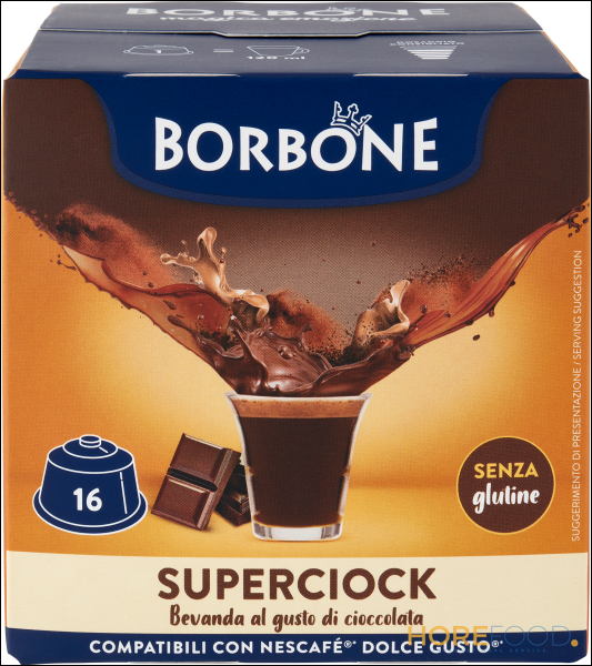 BORBONE SUPERCIOCK NESCAFE' DOLCE GUSTO 16 CAPSULE 320 GR