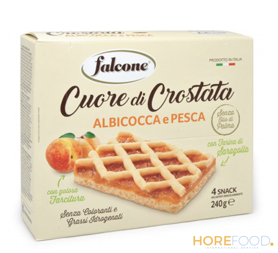FALCONE CROSTATA ALBICOCCA E PESCA 240 GR