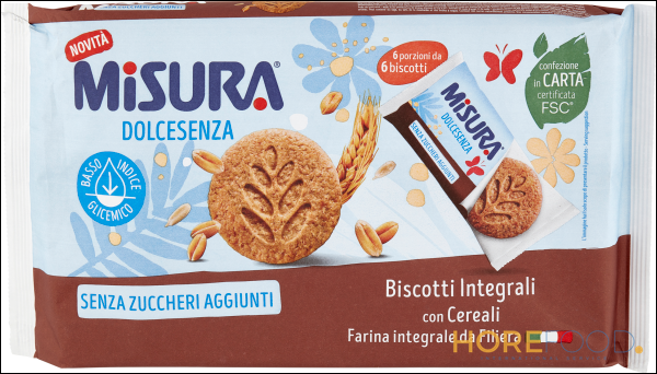 MISURA BISCOTTI INTEGRALI CON CEREALI 280 GR