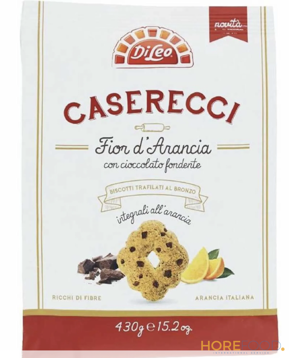 DI LEO BISCOTTI INTEGRALI ALL'ARANCIA E CIOCCOLATO FONDENTE 430 GR