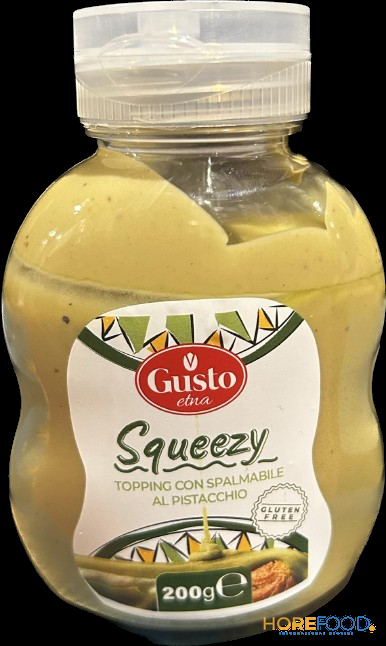 ETNA SQUEEZY TOPPING CON SPALMABILE AL PISTACCHIO 200 GR