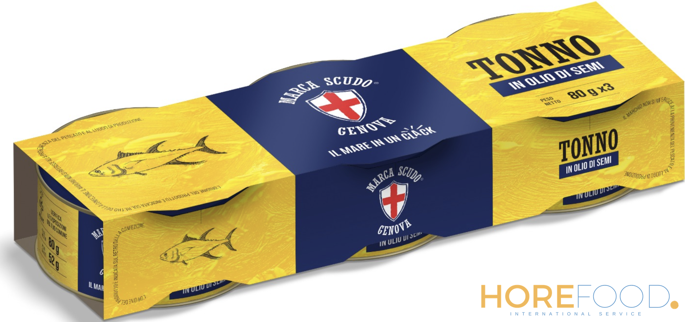 MARCA SCUDO TONNO IN OLIO DI SEMI X3 240 GR