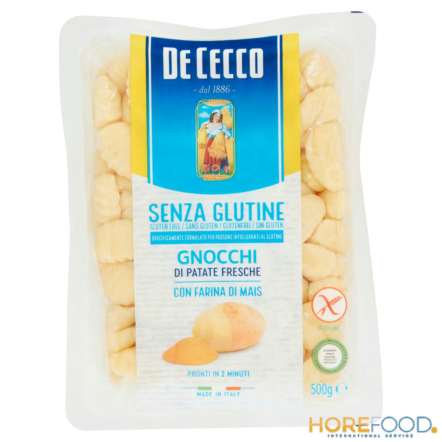 DE CECCO GNOCCHI SENZA GLUTINE 500 GR