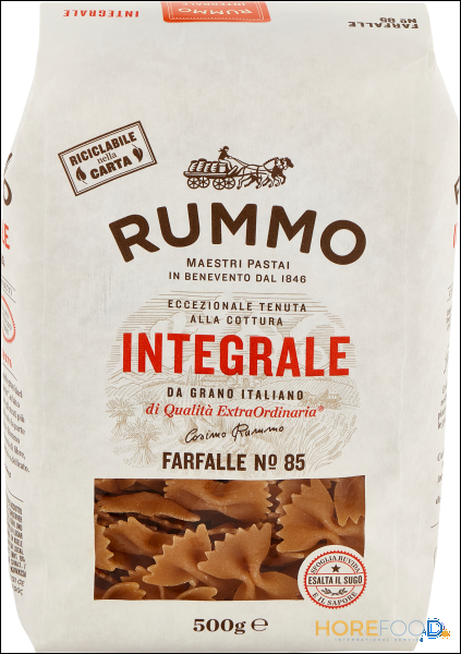 RUMMO PASTA INTEGRALE FARFALLE N.85 500 GR
