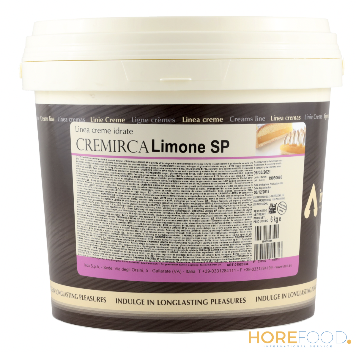 IRCA CREMIRCA LIMONE 6 KG