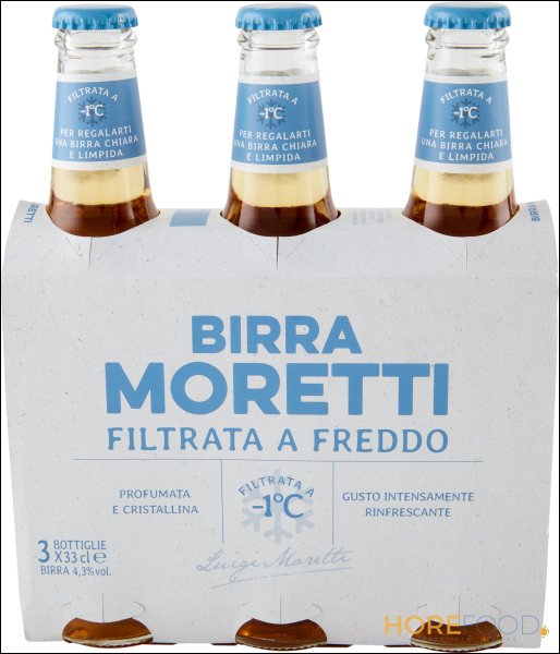 MORETTI BIRRA FILTRATA A FREDDO 33X3 990 ML