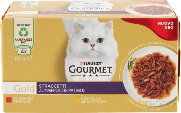 GOURMET STRACCETTI MANZO E POLLO 340 GR
