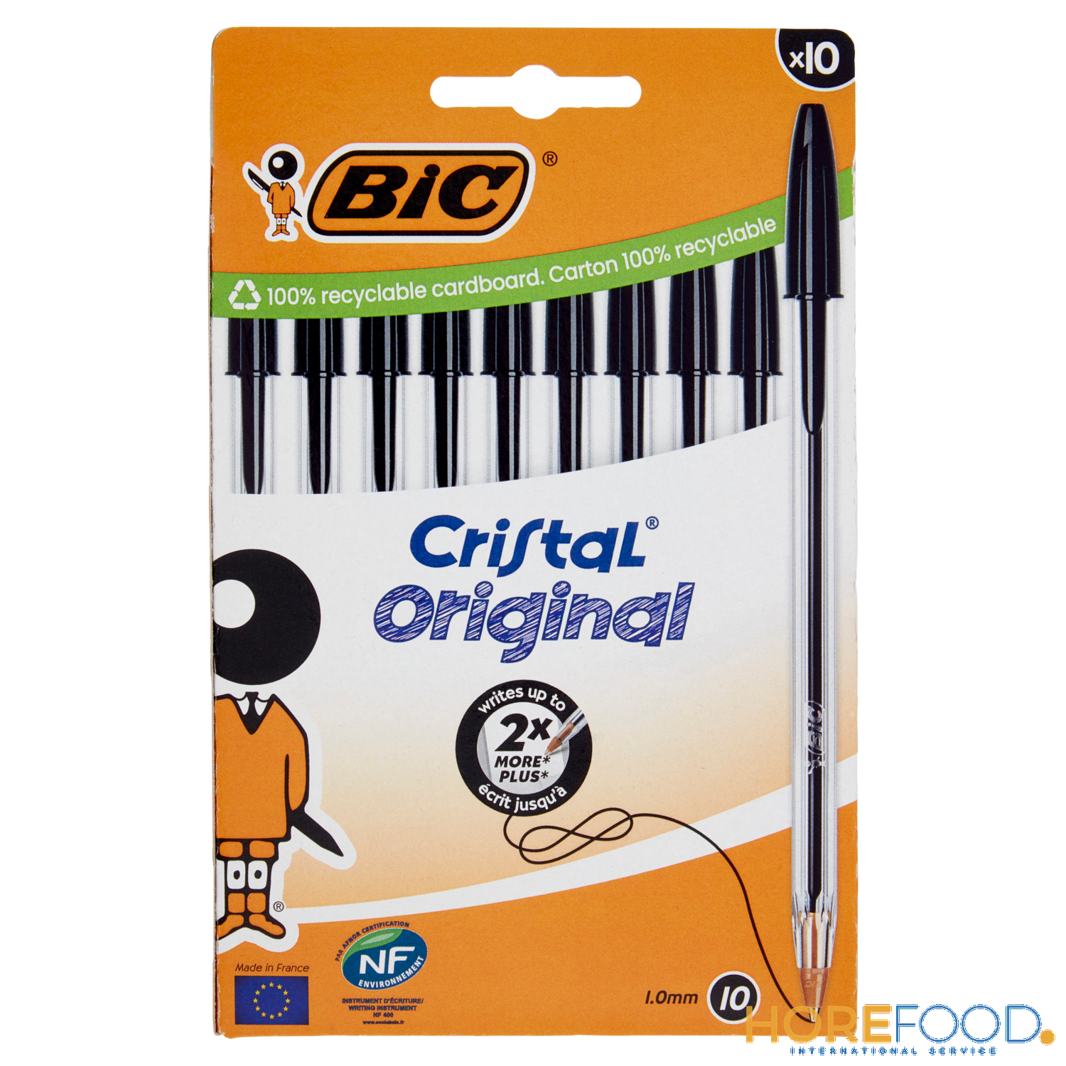 BIC PENNA CRISTAL MED. NERA X 10 1 PZ