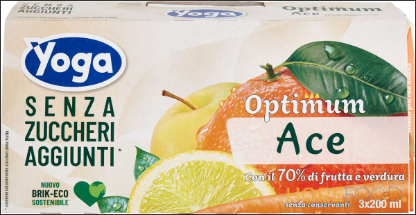 YOGA BRIK ACE 200X3 SENZA ZUCCHERO 600 ML