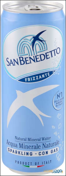 SAN BENEDETTO ACQUA FRIZZANTE LATTINA 330 ML