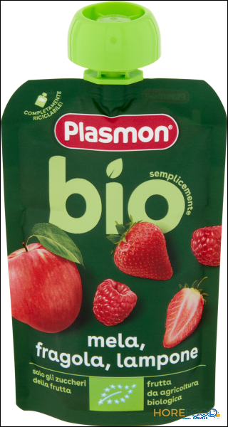 PLASMON POUCH MELA E FRAGOLA BIO 100 GR