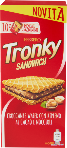 FERRERO TRONKY SANDWICH 220 GR