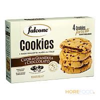 FALCONE COOKIES CUORI DI GIANDUIA E CIOCCOLATO 200 GR