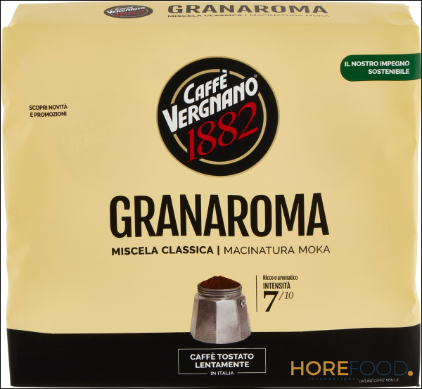 CAFFE VERGNANO GRAN AROMA MACINATO PER MOKA 2 X 250 GR