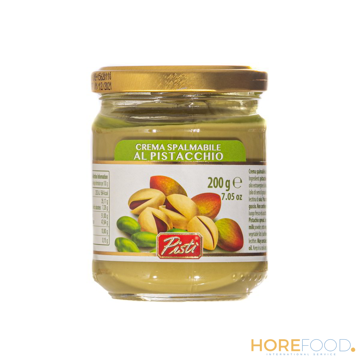 PISTI' CREMA SPALMABILE AL PISTACCHIO 45% 200 GR