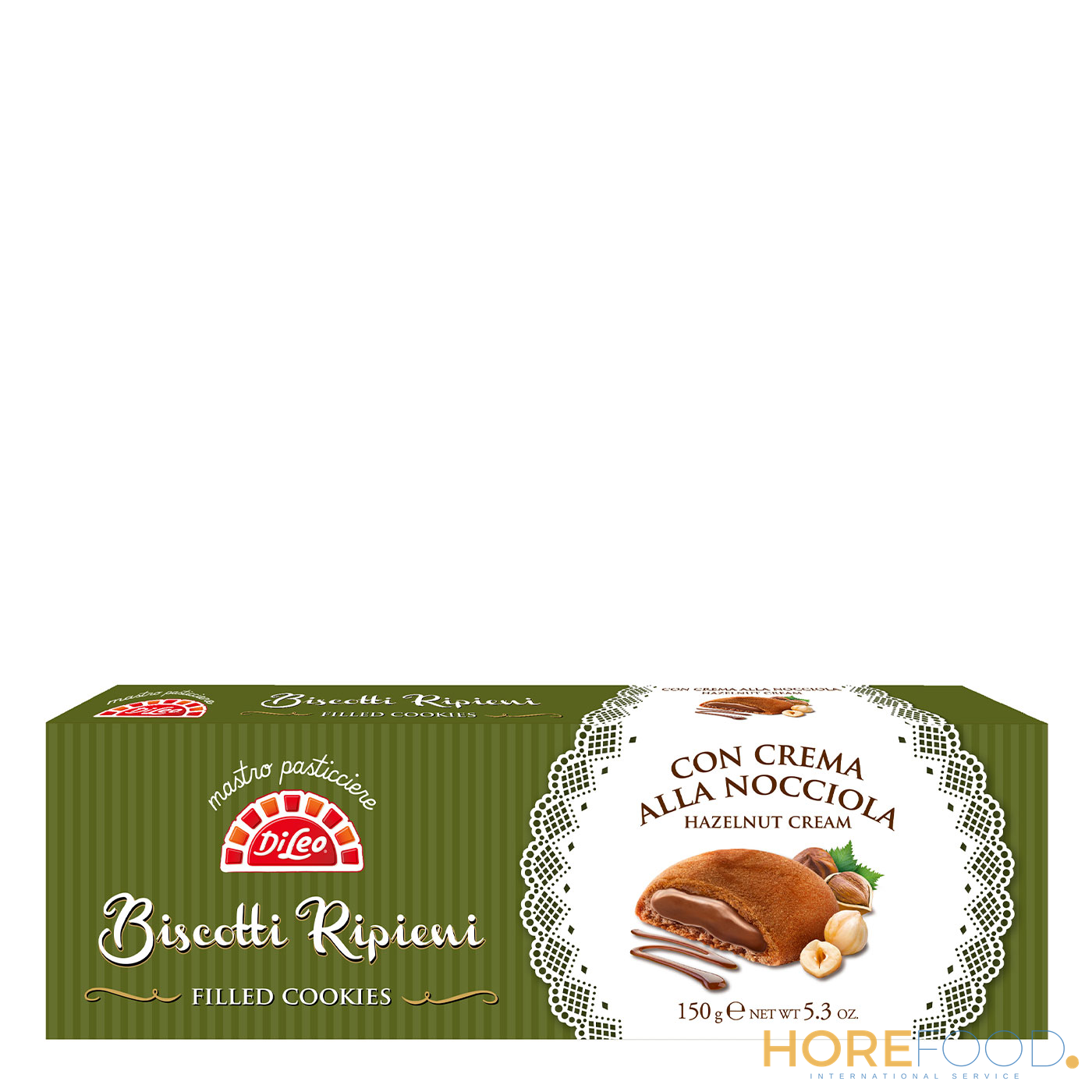 DI LEO BISCOTTI RIPIENI ALLA NOCCIOLA 150 GR