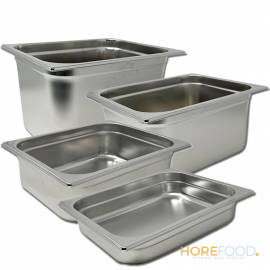 PIZZERIA CONTENITORI GN 1/2 H 10 LT.6 32,5X26,5 ACCIAIO INOX 1 PZ
