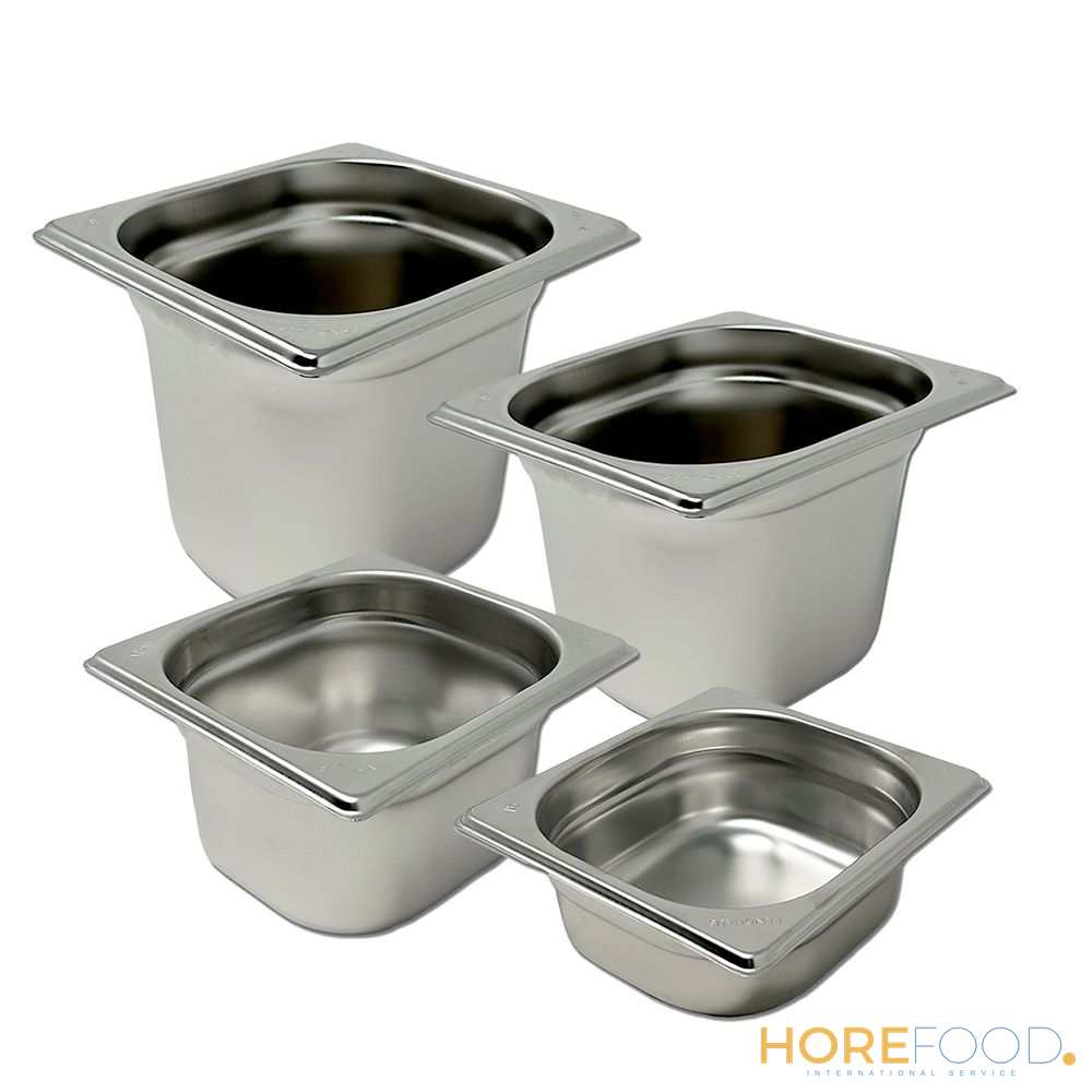 PIZZERIA CONTENITORI GN 1/6 H 10 LT.2 26,5X16 ACCIAIO INOX 1 PZ