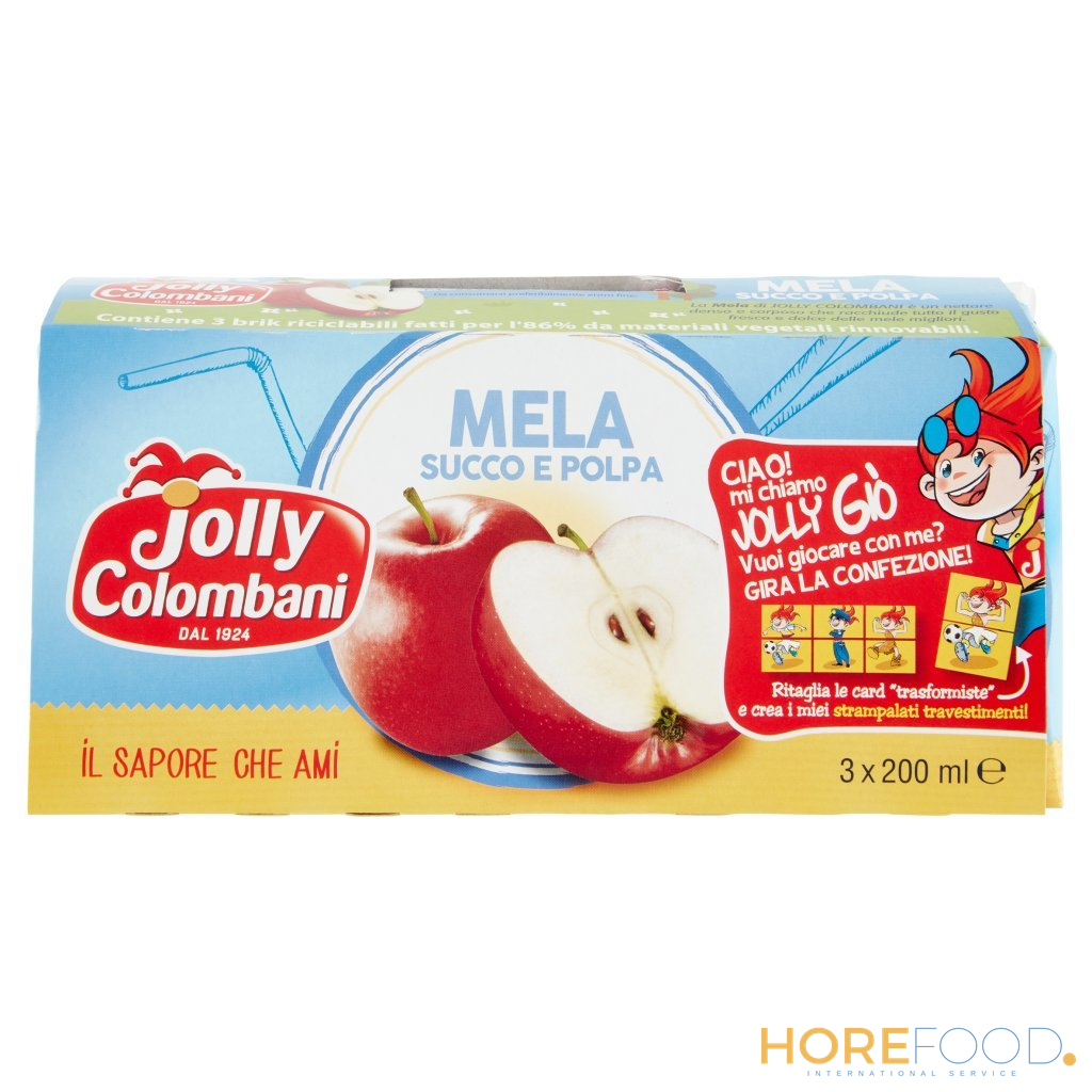 JOLLY COLOMBANI MELA BRICK 200ML X3 600 ML