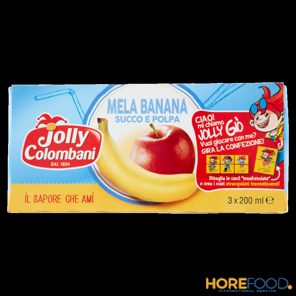 JOLLY COLOMBANI MELA BANANA BRICK 200ML X3 600 ML