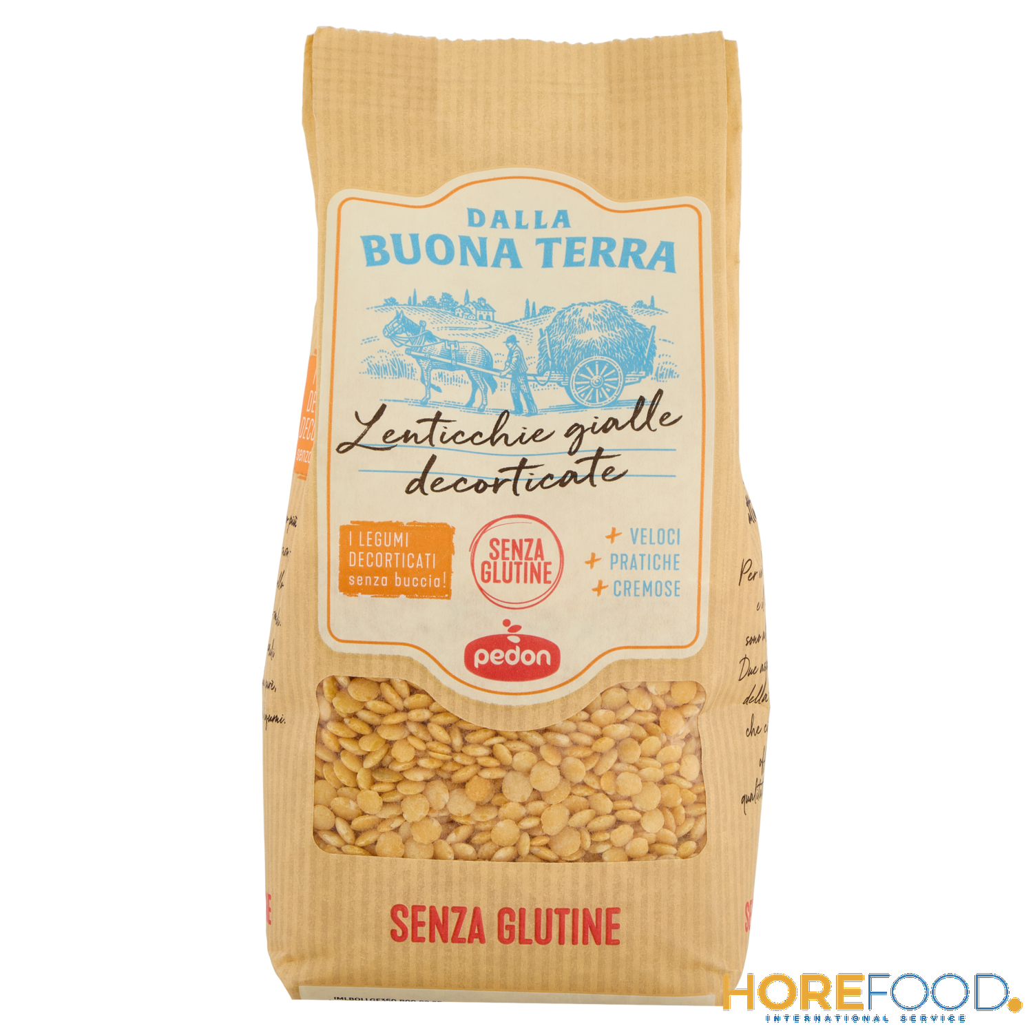 PEDON LENTICCHIE GIALLE DECORTICATE 350 GR