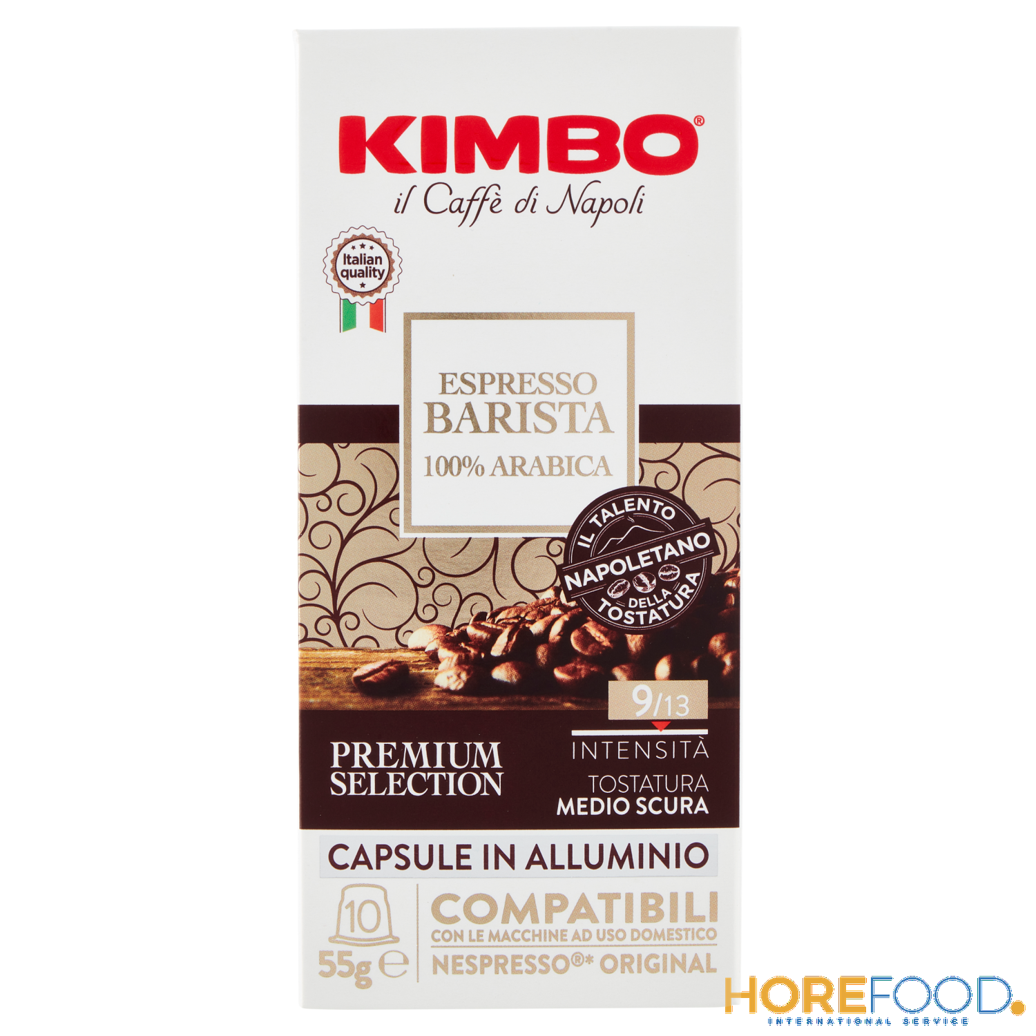 KIMBO ESPRESSO BARISTA 100% ARABICA CAPSULE IN ALU 55 GR