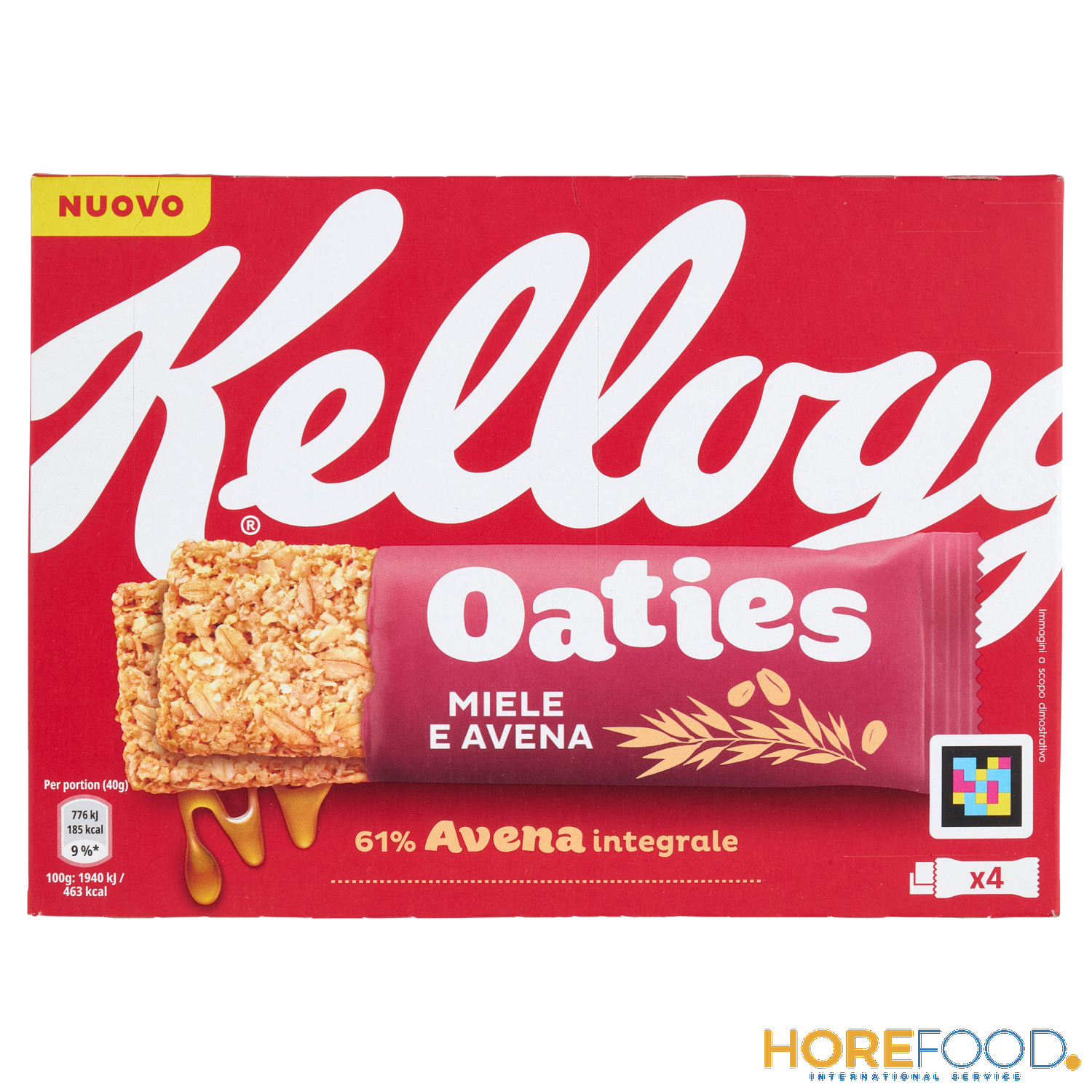 KELLOGG OATIES MIELE X 4 160 GR