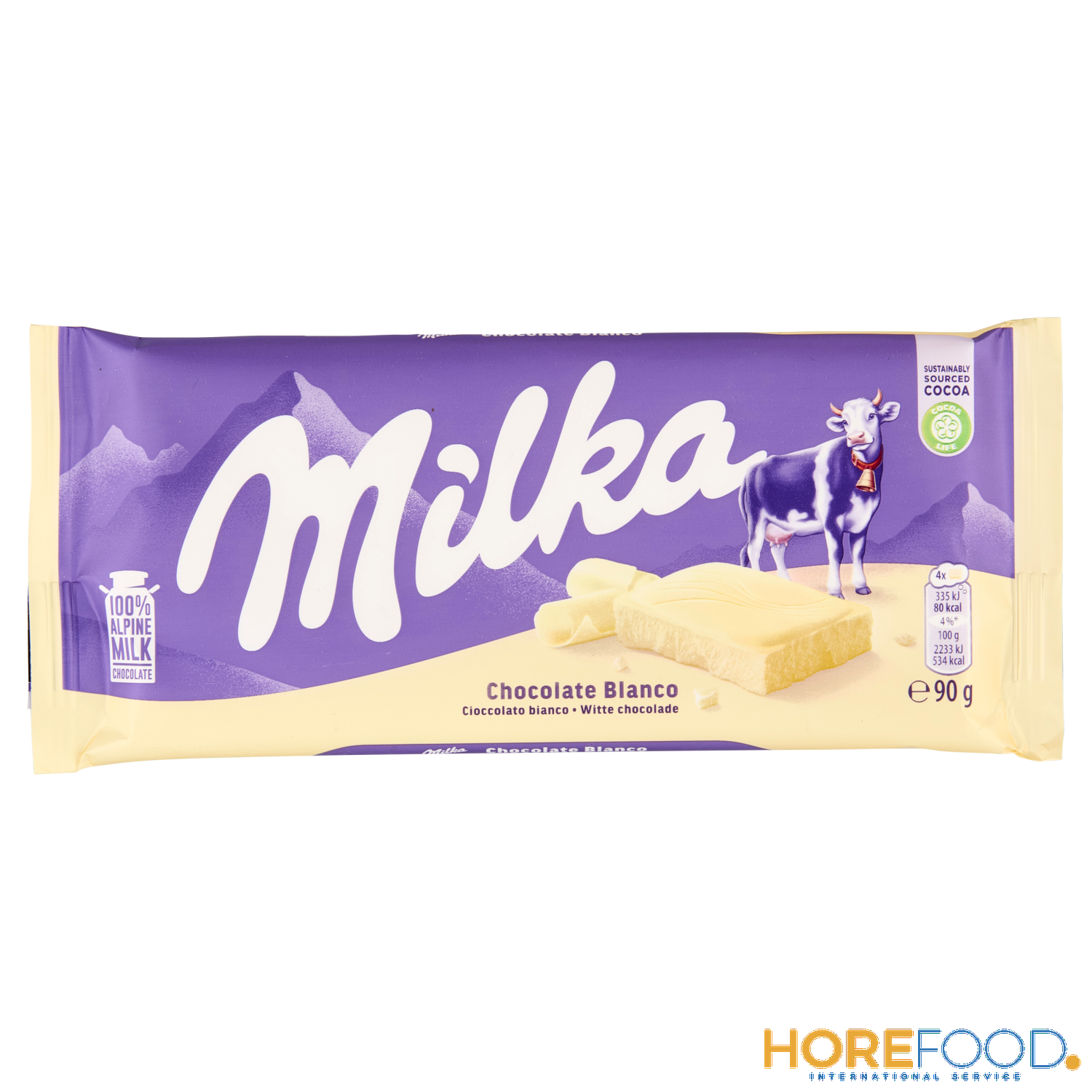 Milka Cioccolato Bianco, 90 g