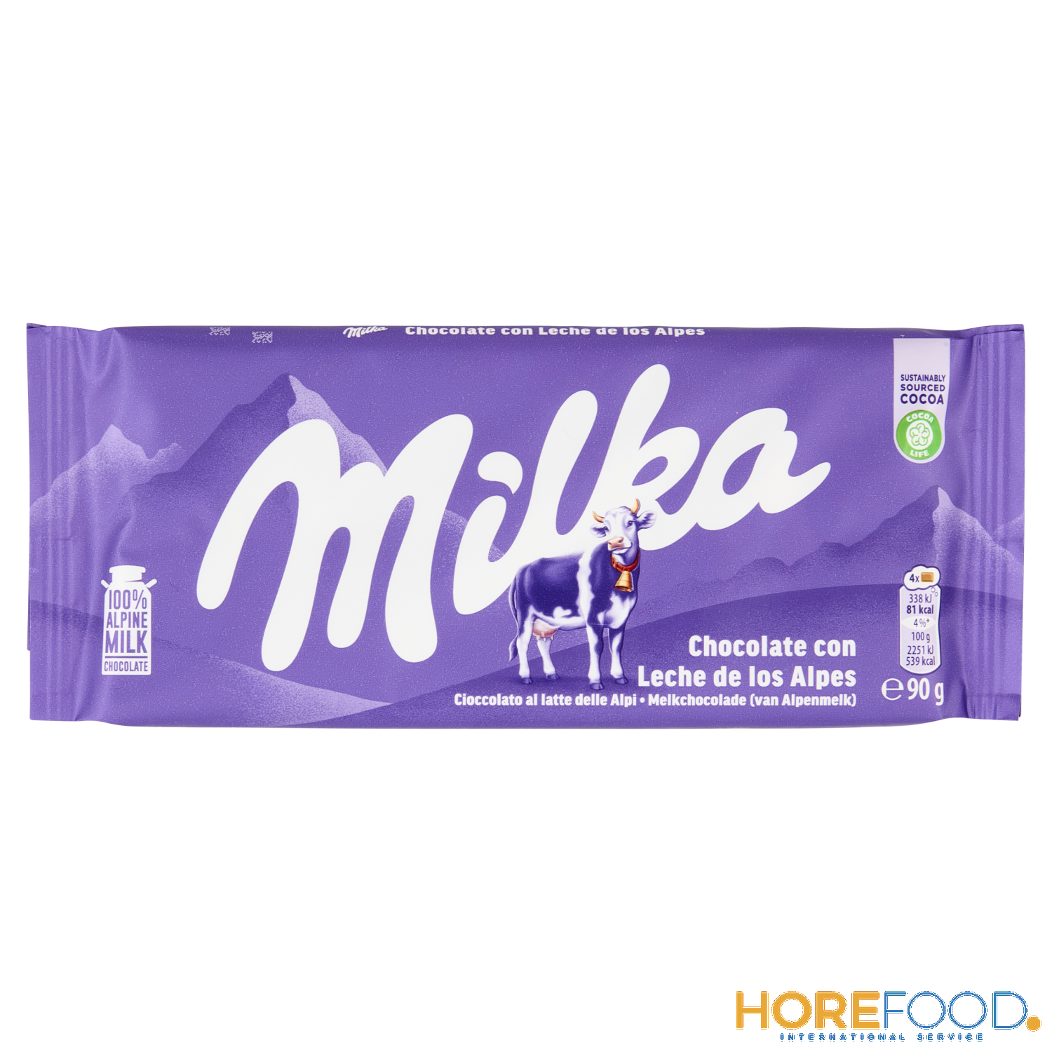 Milka Cioccolato Latte, 90 g