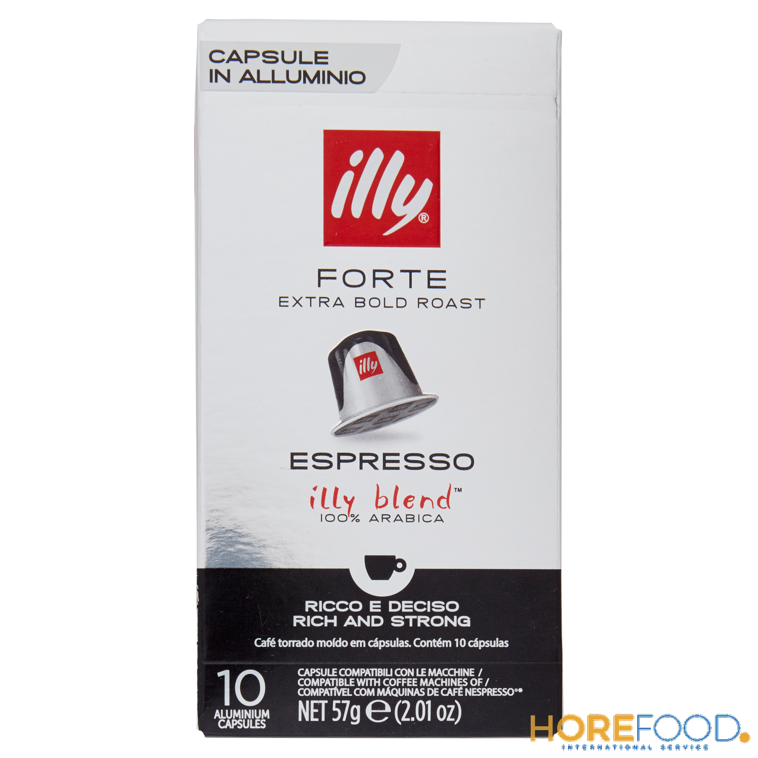 ILLY CAFFE' FORTE X 10 CAPSULE NESPRESSO 57 GR