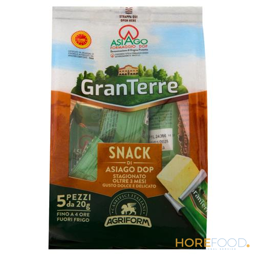 GRAN TERRE SNACK ASIAGO DOP 5 X 20 GR 100 GR