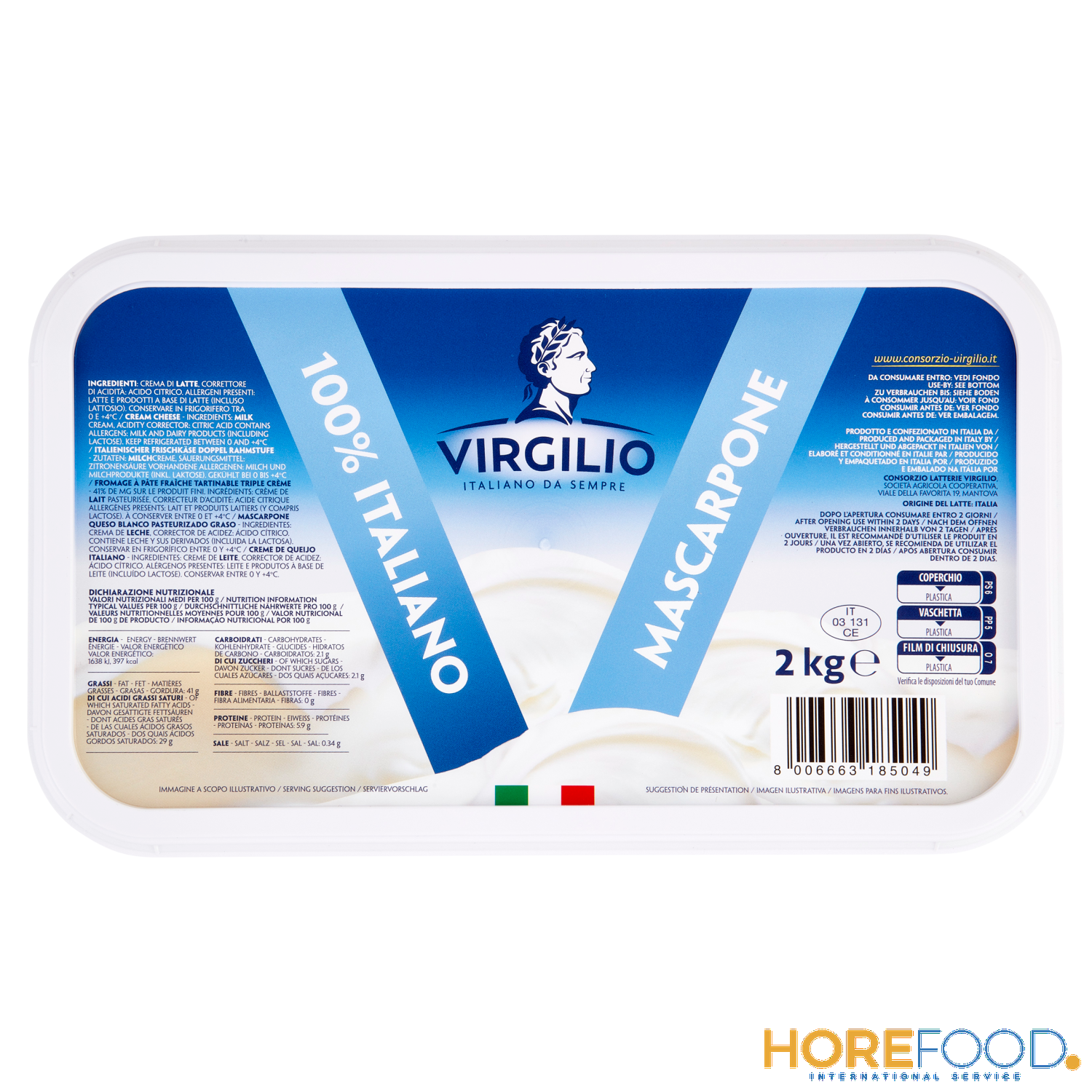 VIRGILIO MASCARPONE KG2 2.000 GR