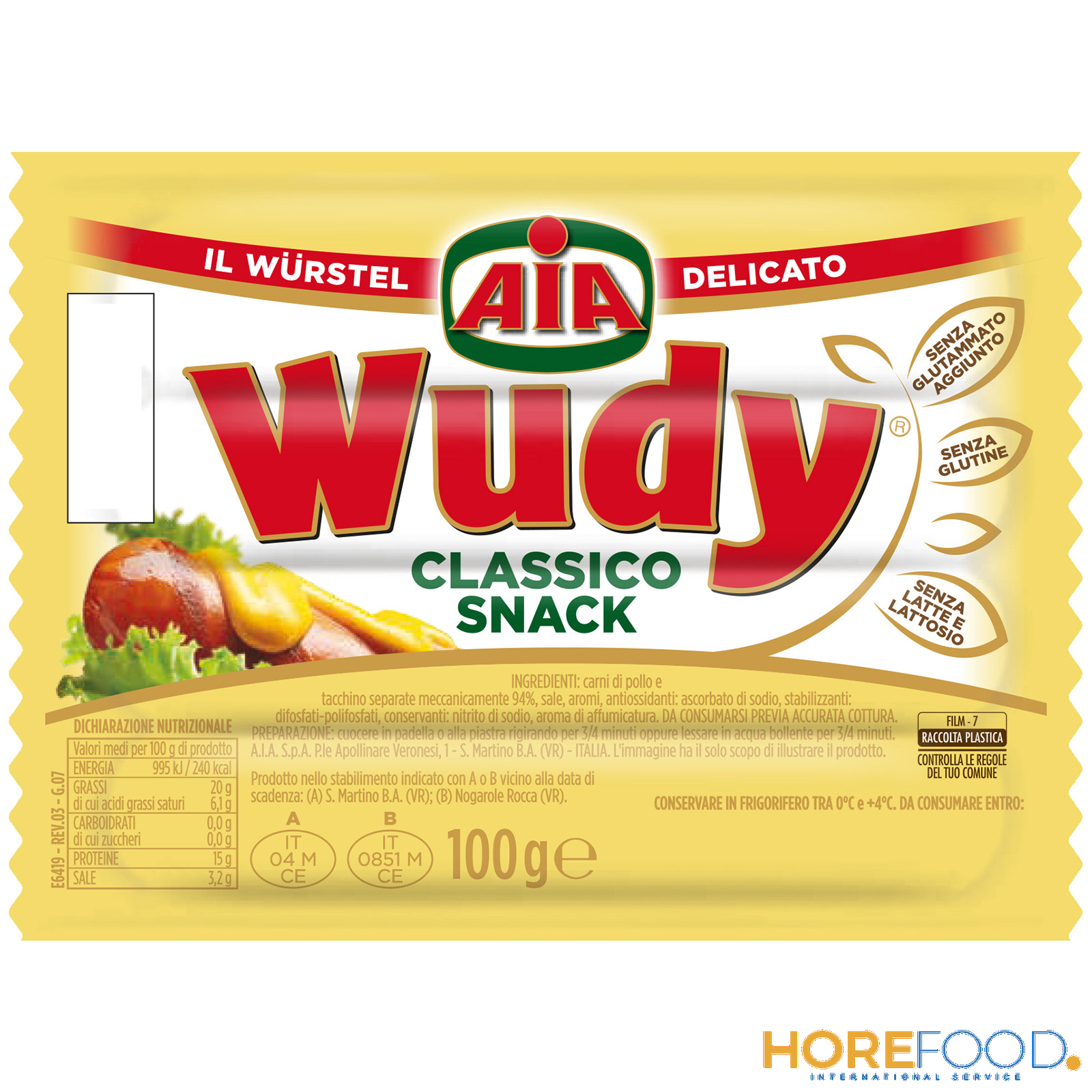 AIA WUDY CLASSICO 125 GR