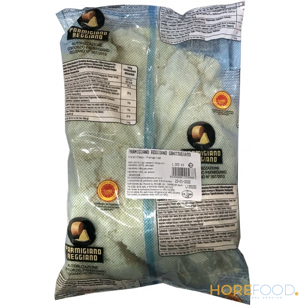 ZARPELLON PARMIGIANO REGGIANO DOP 12M GRATTUGIATO ITALIANO 1.000 GR