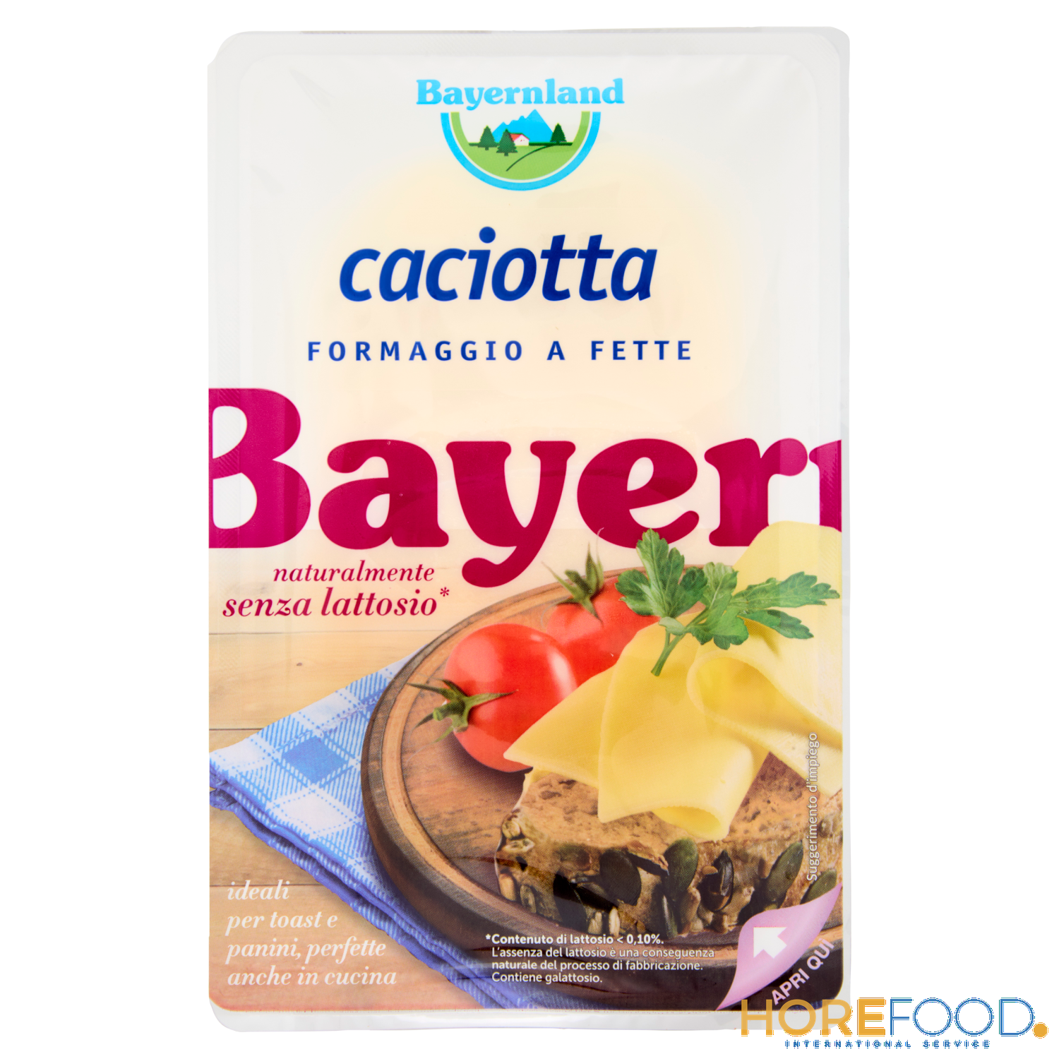 BAYERNLAND CACIOTTA FETTE SENZA LATTOSIO 100 GR