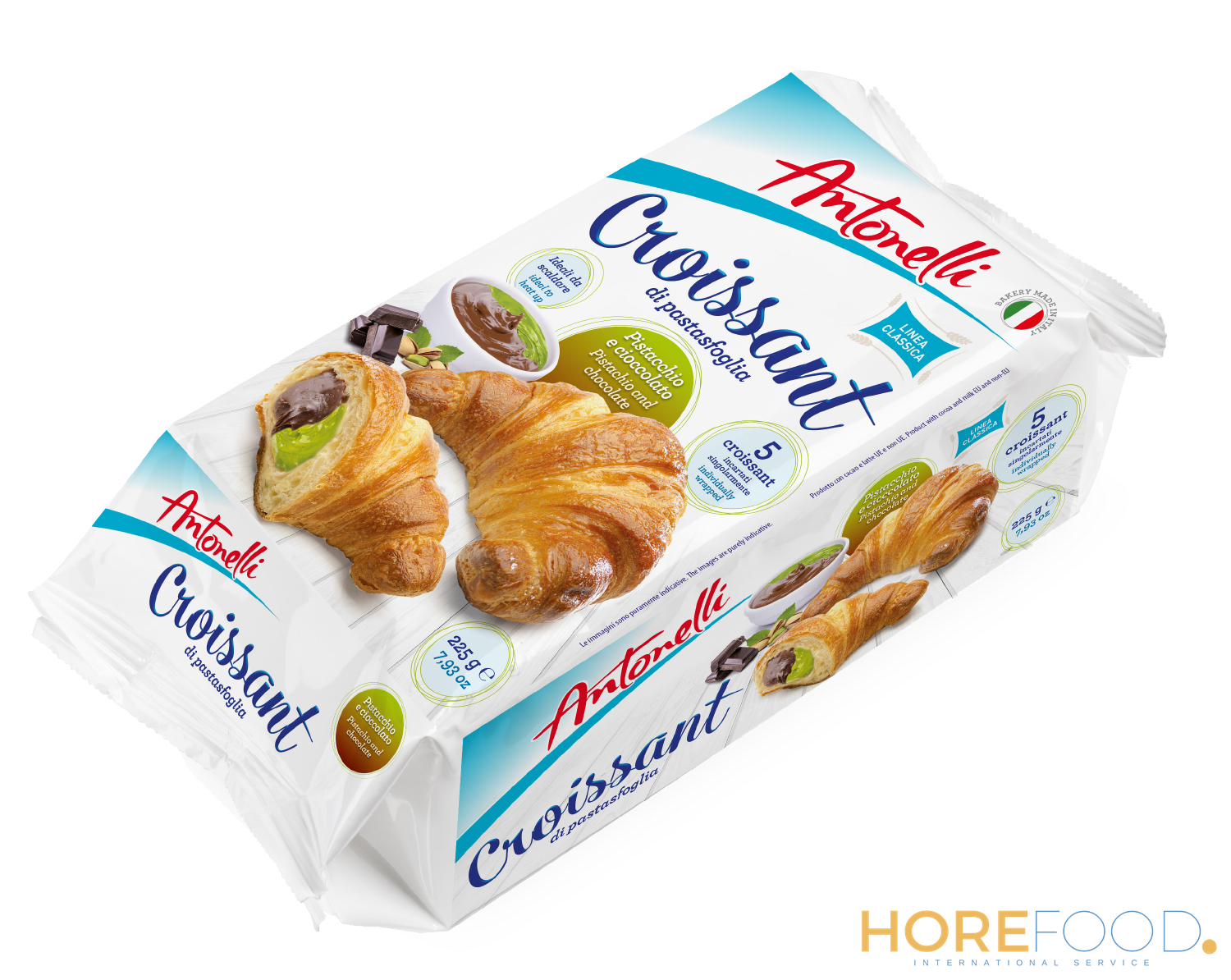 ANTONELLI CROISSANT PISTACCHIO E CIOCCOLATO 250 GR