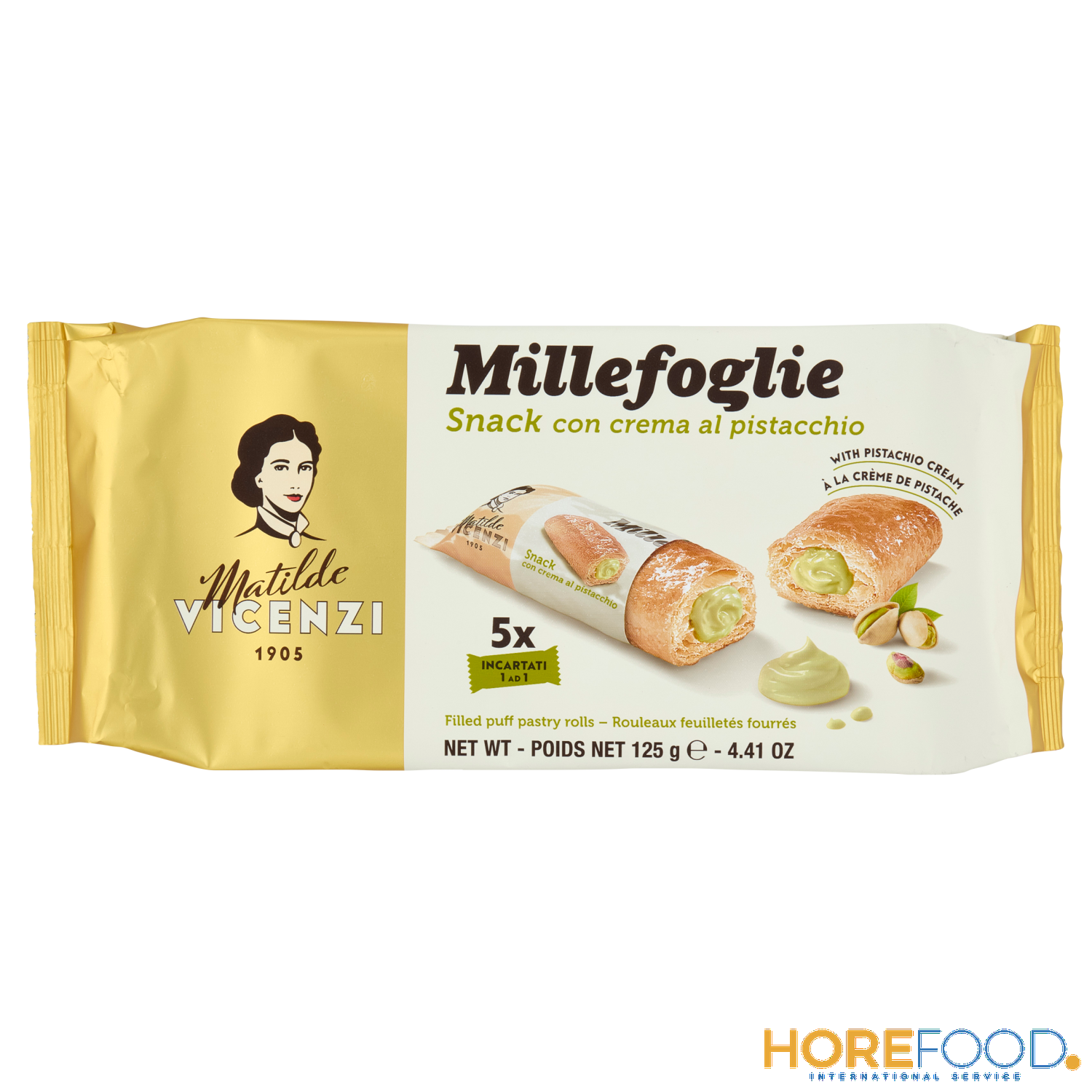 VICENZI MILLESFOGLIE PISTACCHIO 125 GR