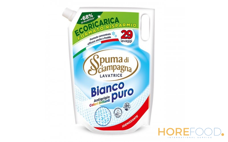 SPUMA DI SCIAMPAGNA RICARICA BIANCO PURO LAVATRICE 1.305 ML
