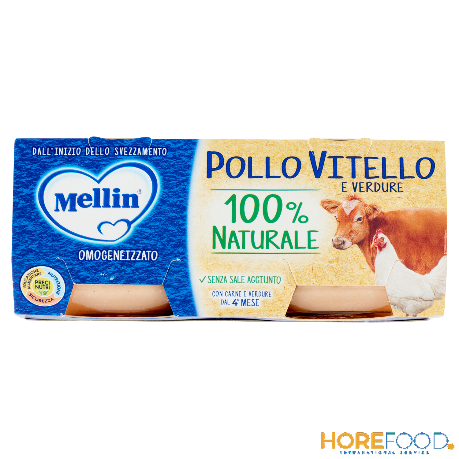 MELLIN OMOGENEIZZATO POLLO E VITELLO 160 GR