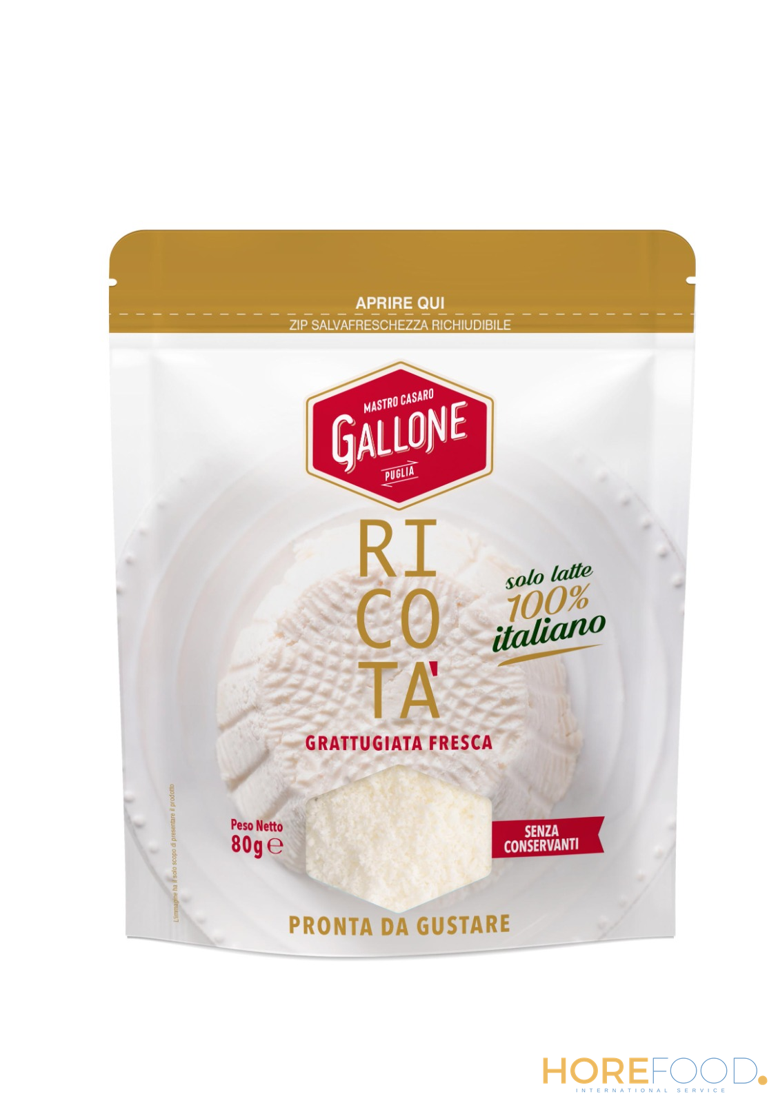 GALLONE RICOTA' GRATTUGIATA 80 GR