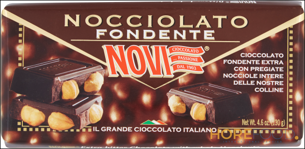 Cioccolato Nocciolato Fondente, 130 g - NOVI