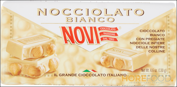 Cioccolato Nocciolato Bianco, 130 g - NOVI