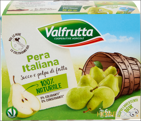 VALFRUTTA NETTARE PERA 200ML X6