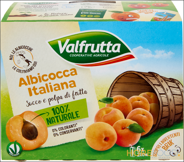 VALFRUTTA NETTARE ALBICOCCA 200ML X6
