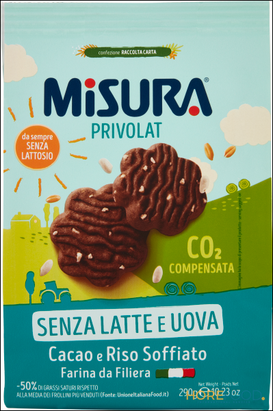 MISURA MISURA PRIVOLAT BISCOTTI CACAO E RISO SOFFIATO 290 GR
